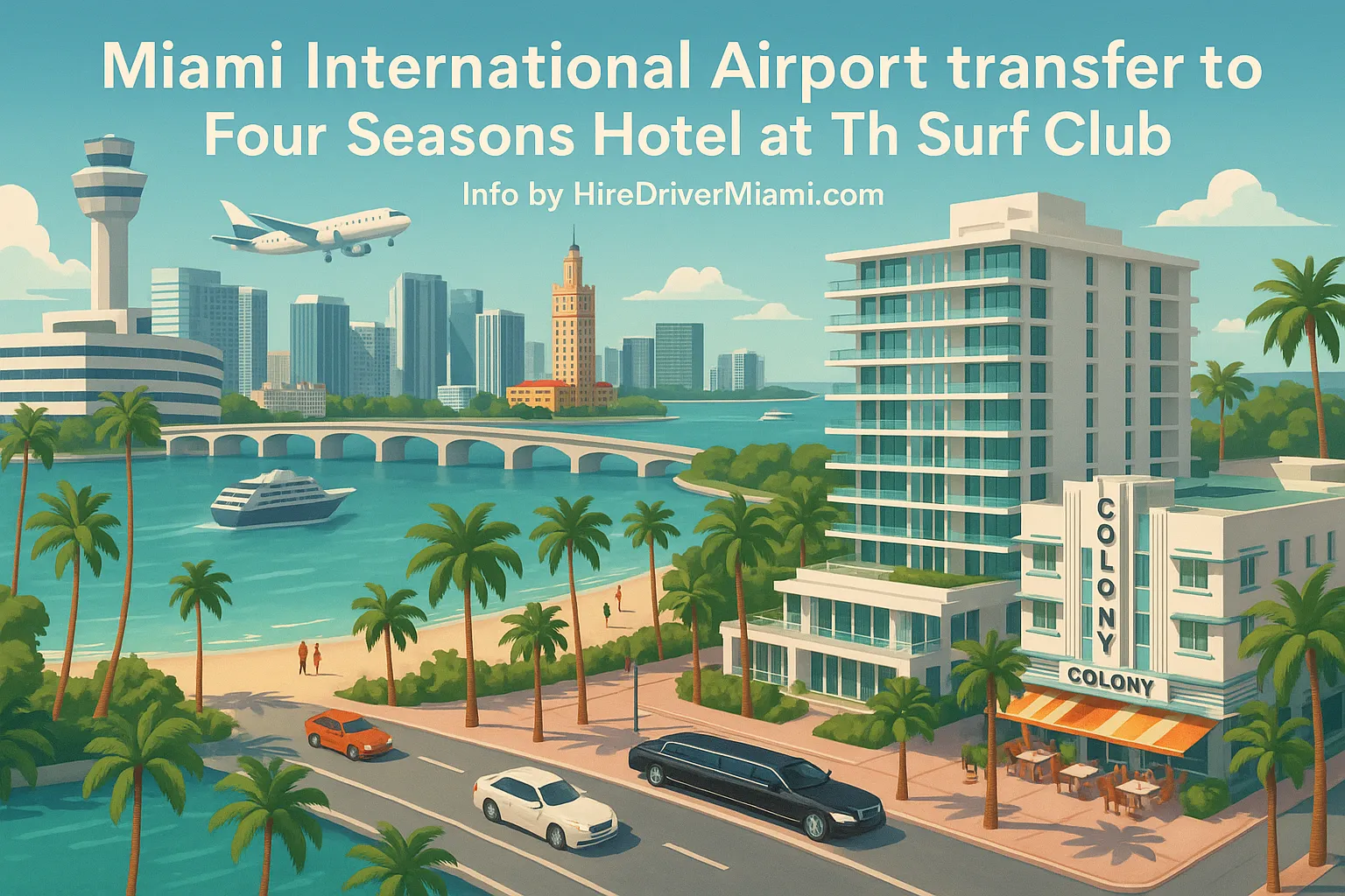 Miami International Airport transfer to Four Seasons Hotel at The Surf Club
