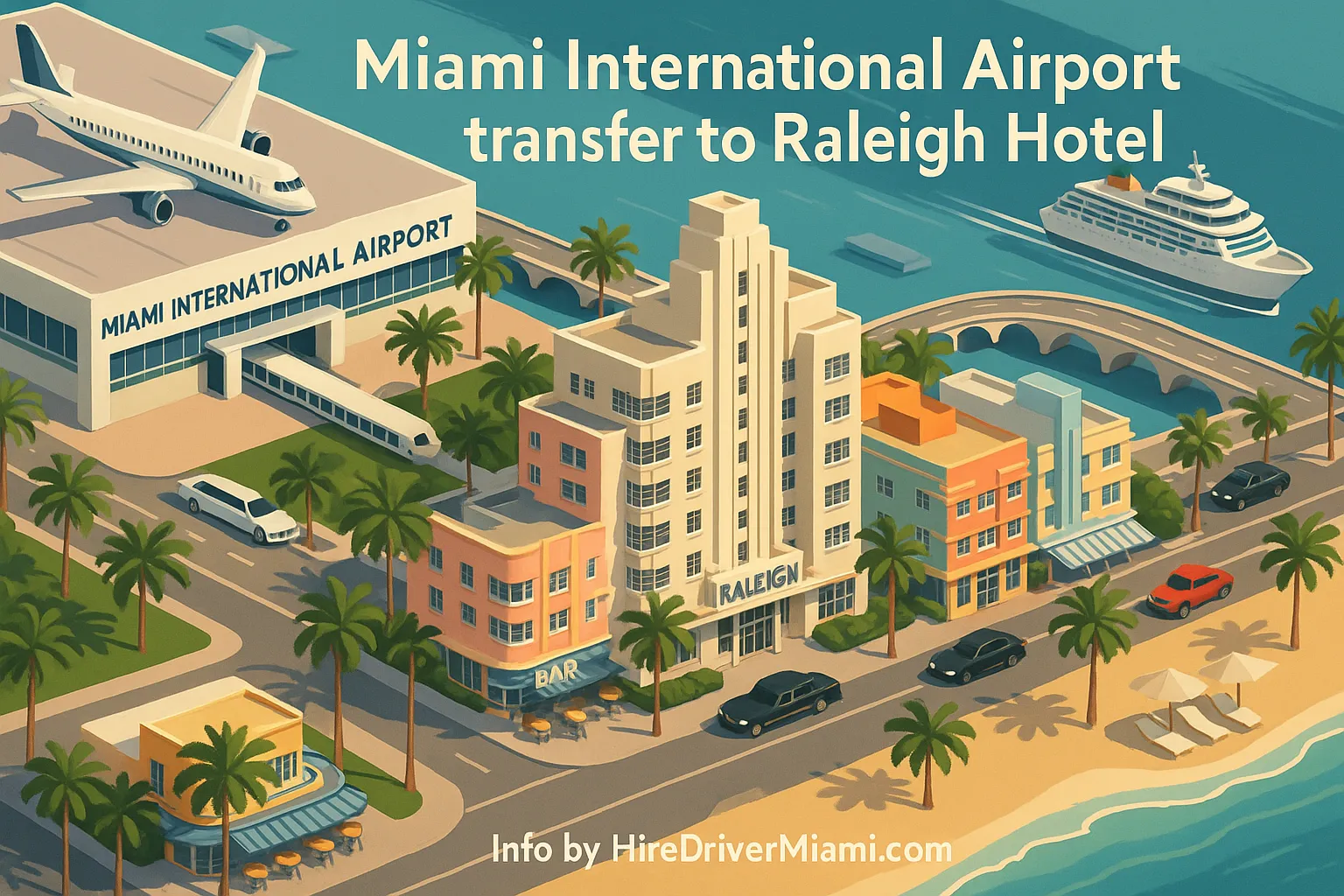 Miami International Airport transfer to Raleigh Hotel