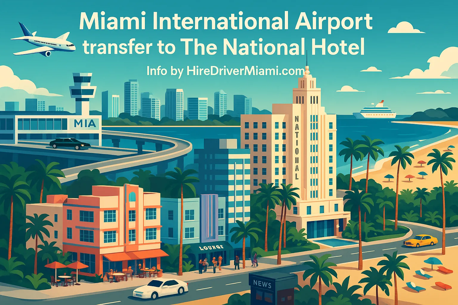 Miami International Airport transfer to The National Hotel