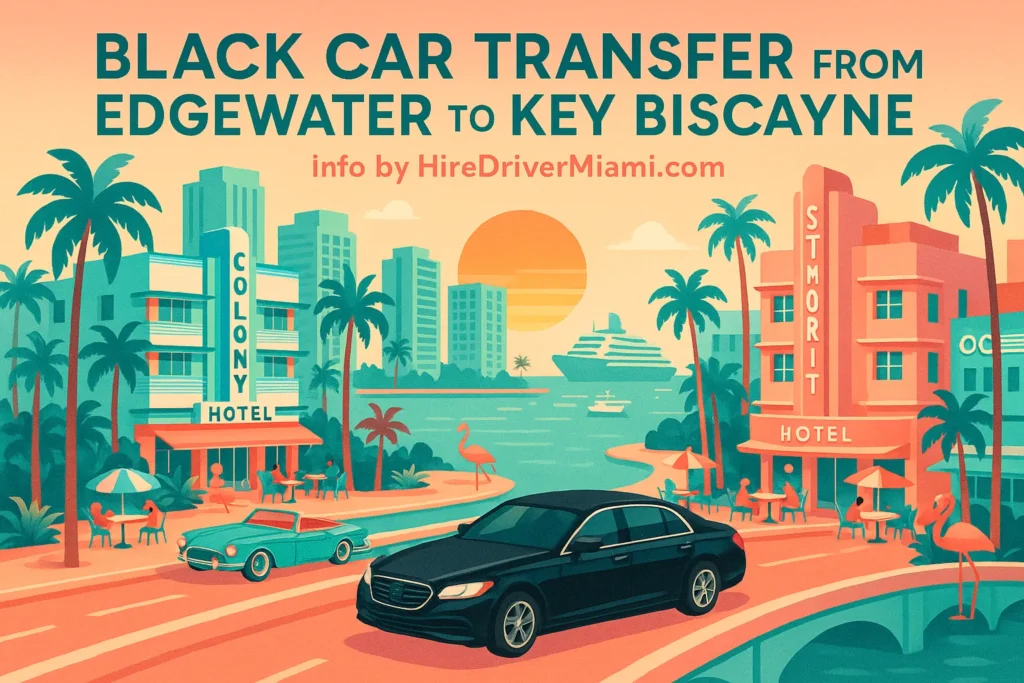 Black Car Transfer from Edgewater to Key Biscayne