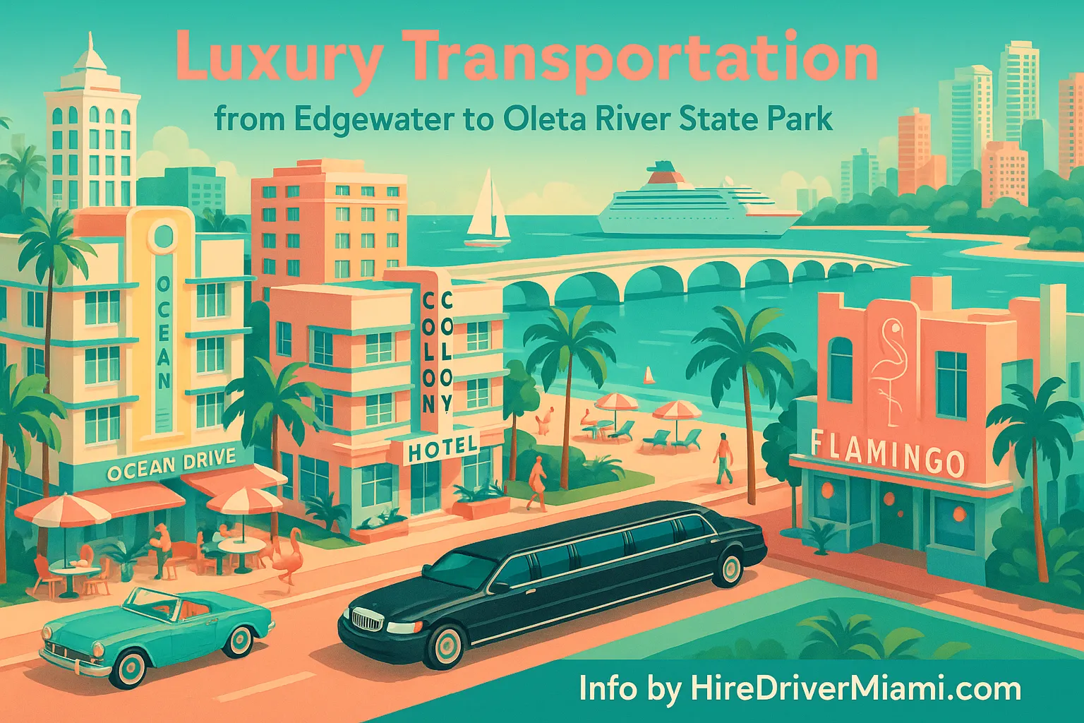 Luxury Transportation from Edgewater to Oleta River State Park