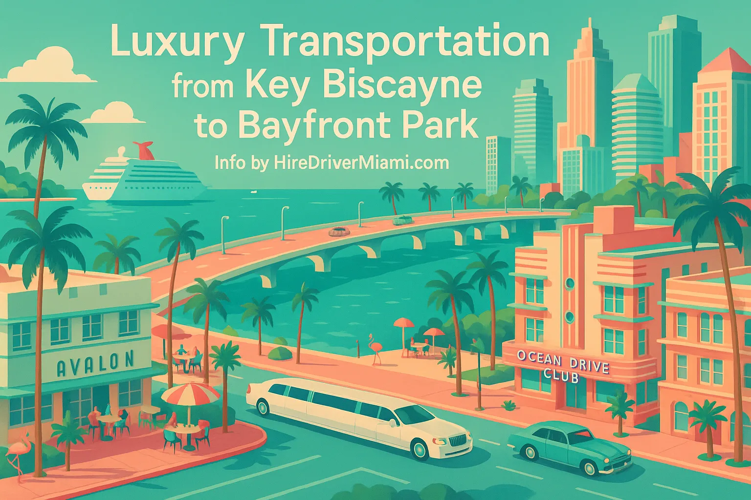 Luxury Transportation from Key Biscayne to Bayfront Park