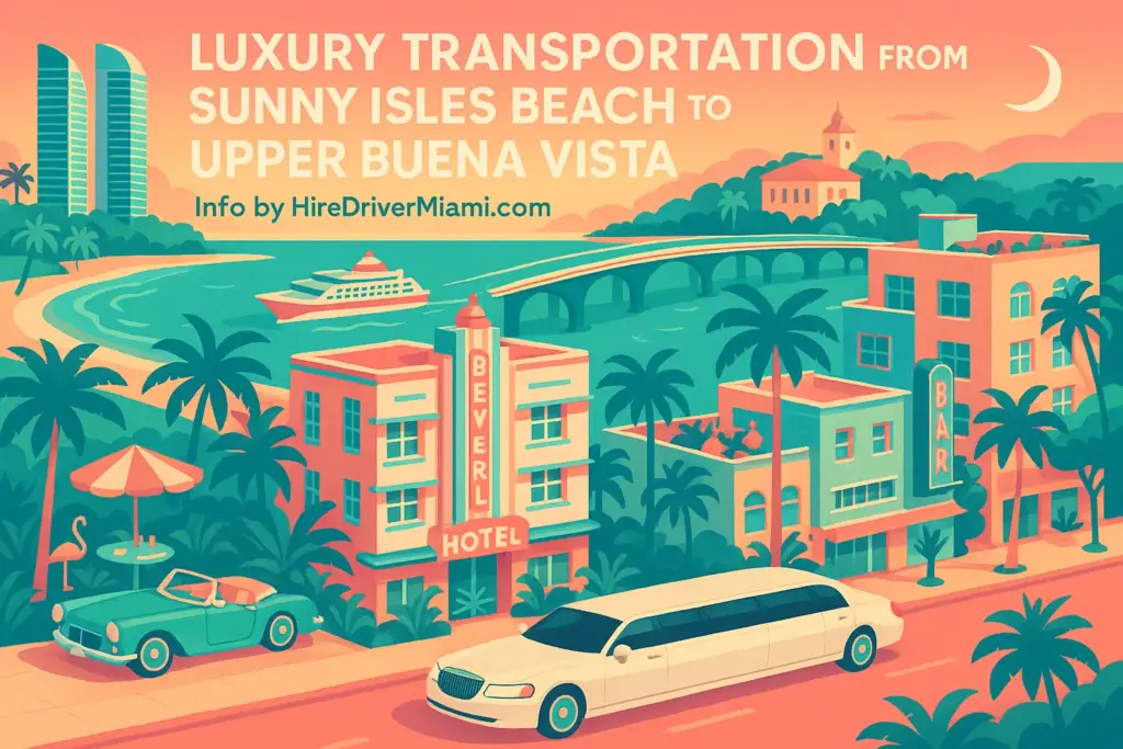 Luxury Transportation from Sunny Isles Beach to Upper Buena Vista
