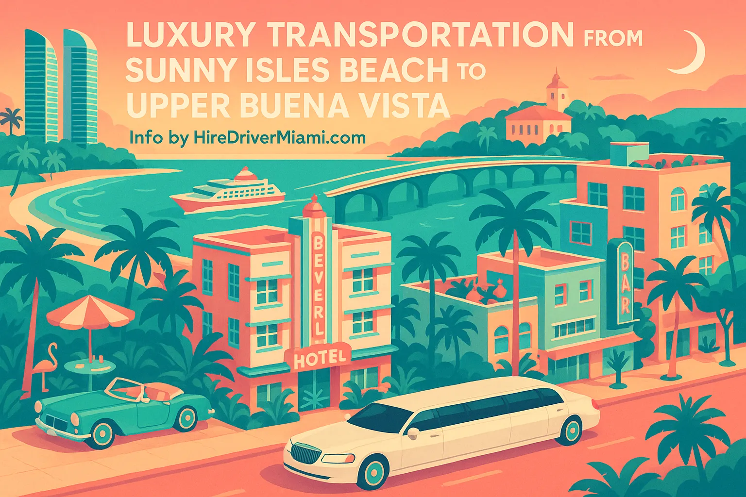 Luxury Transportation from Sunny Isles Beach to Upper Buena Vista