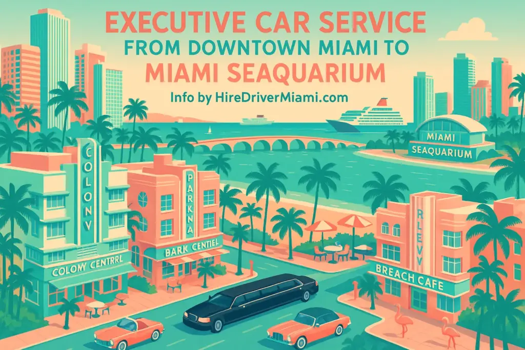 Executive Car Service from Downtown Miami to Miami Seaquarium