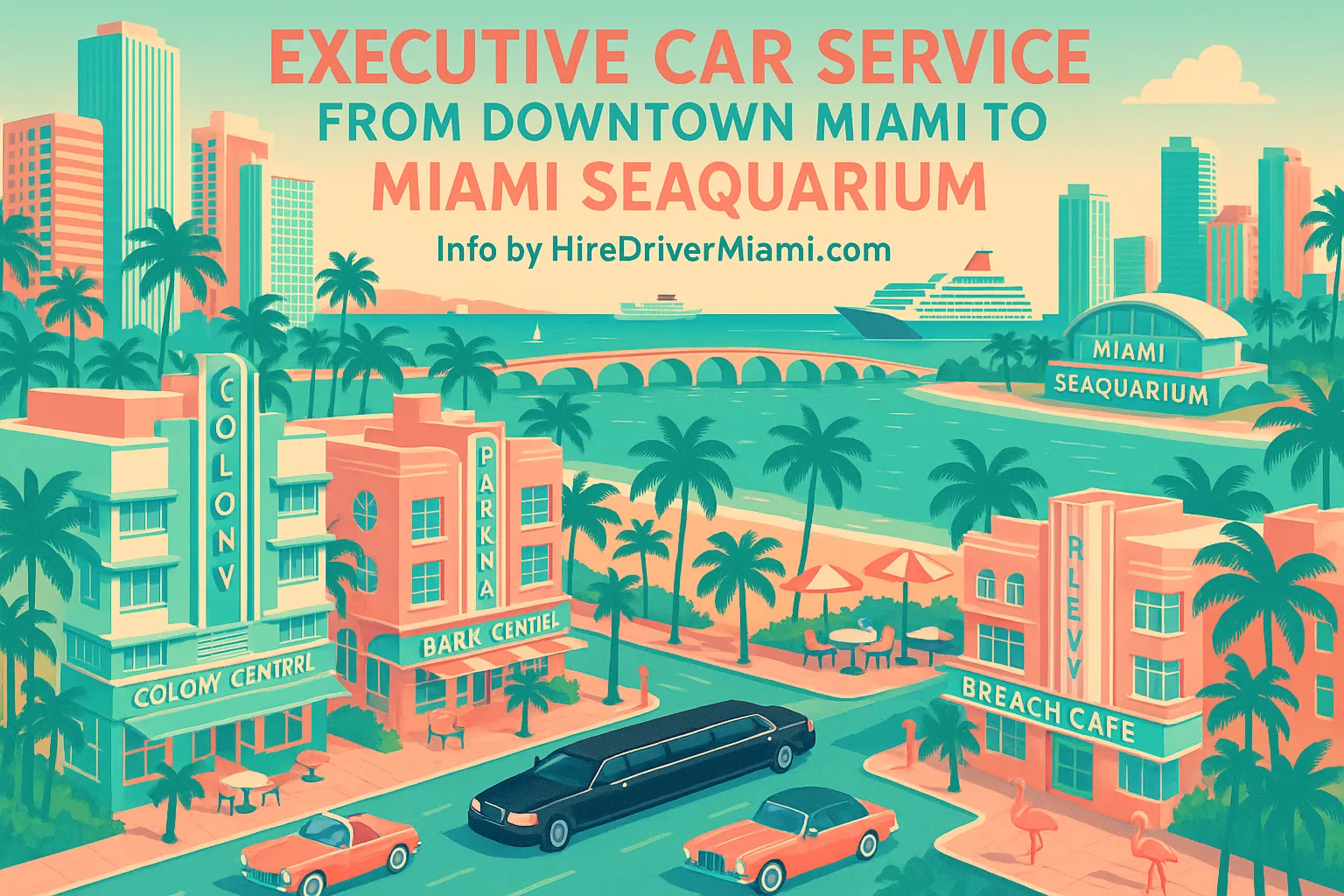 Executive Car Service from Downtown Miami to Miami Seaquarium