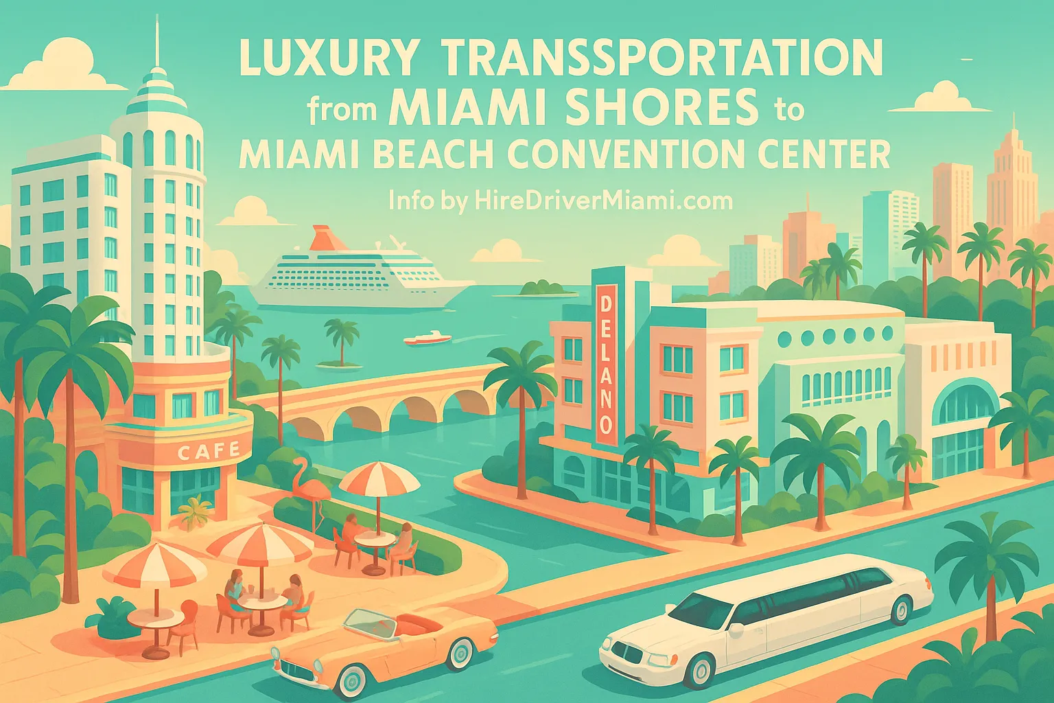 Luxury Transportation from Miami Shores to Miami Beach Convention Center