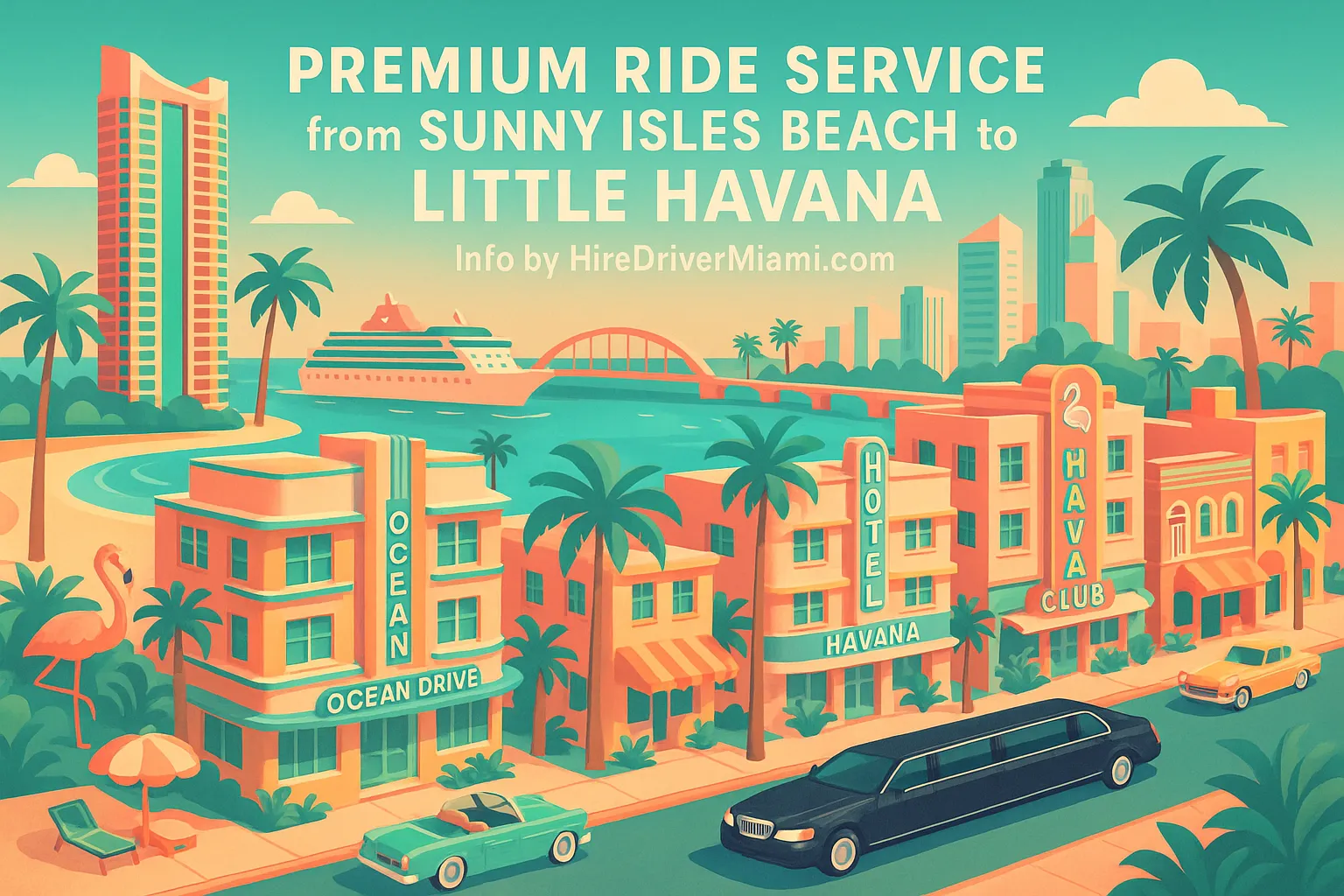 Premium Ride Service from Sunny Isles Beach to Little Havana
