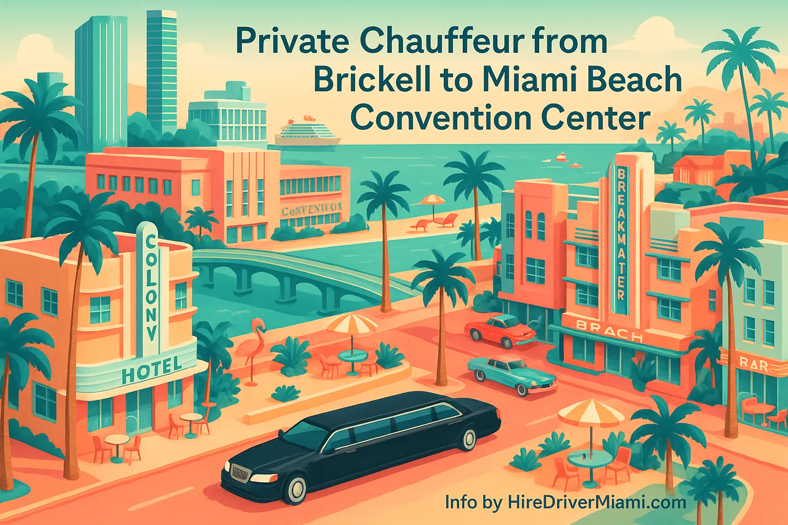 Private Chauffeur from Brickell to Miami Beach Convention Center