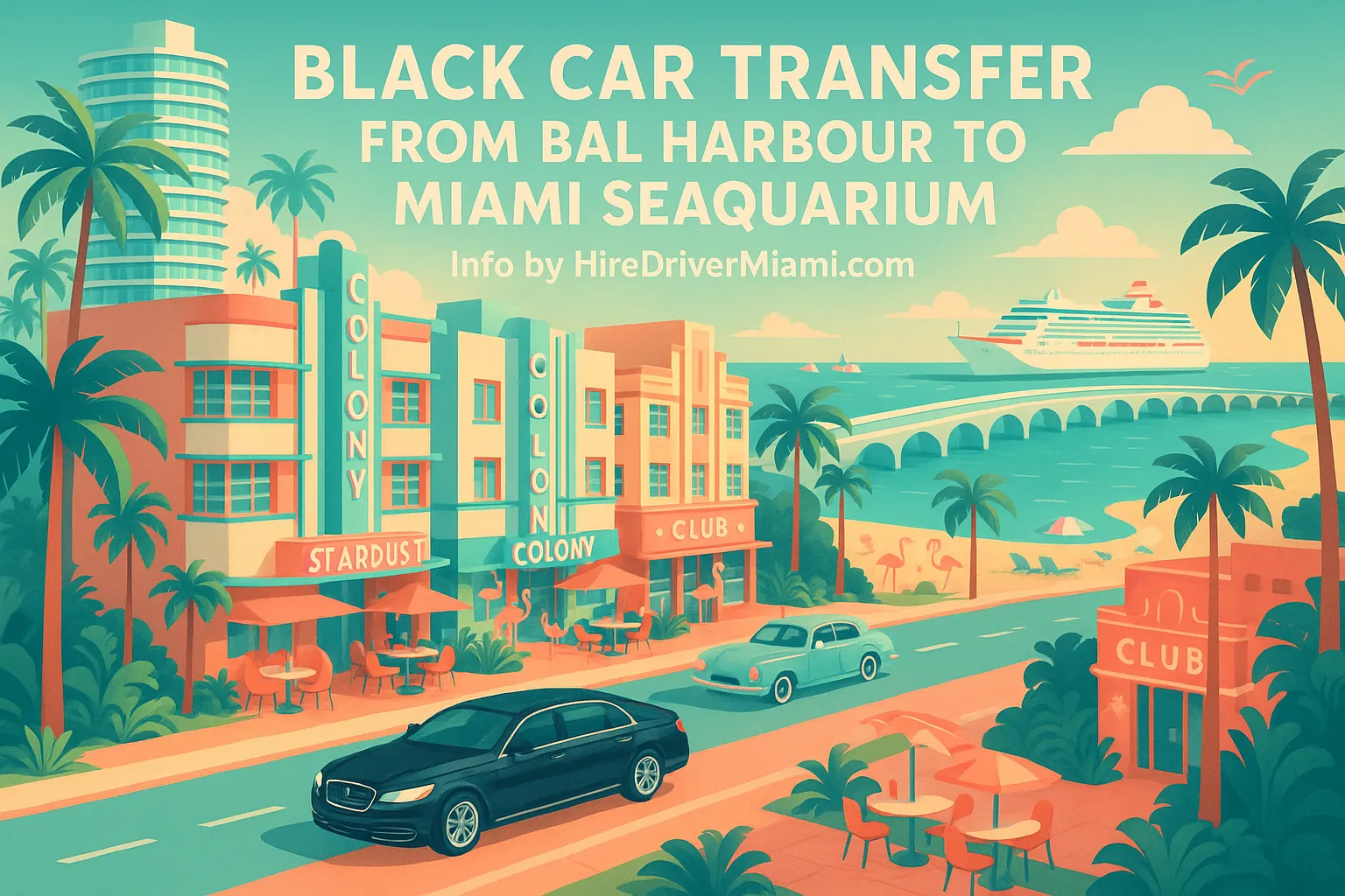 Black Car Transfer from Bal Harbour to Miami Seaquarium
