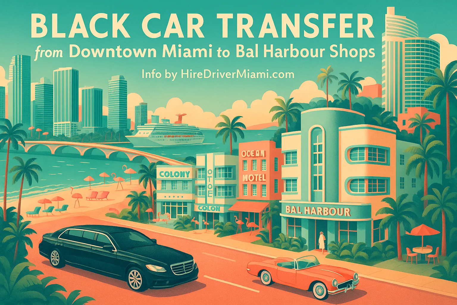 Black Car Transfer from Downtown Miami to Bal Harbour Shops