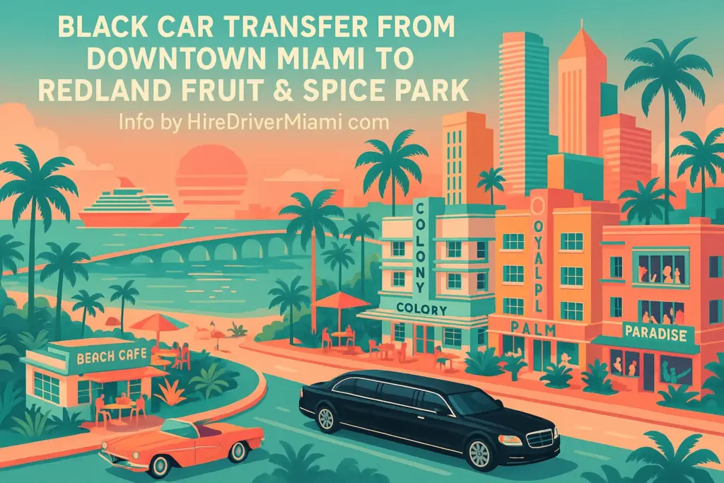 Black Car Transfer from Downtown Miami to Redland Fruit & Spice Park