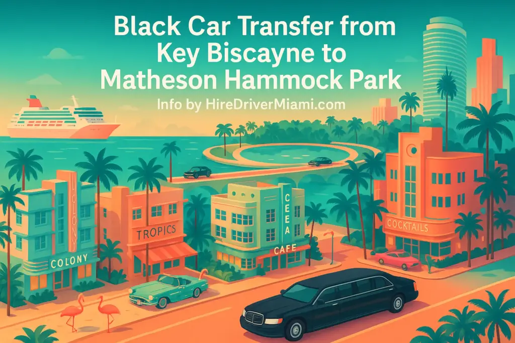 Black Car Transfer from Key Biscayne to Matheson Hammock Park