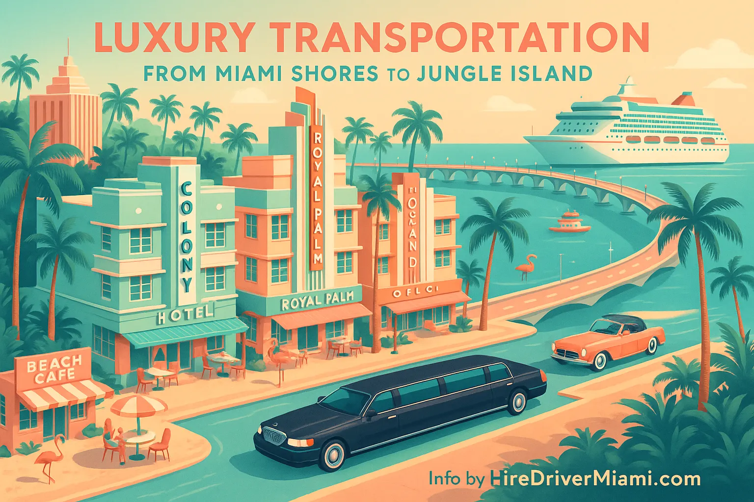 Luxury Transportation from Miami Shores to Jungle Island