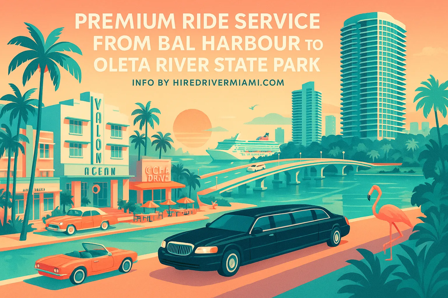 Premium Ride Service from Bal Harbour to Oleta River State Park