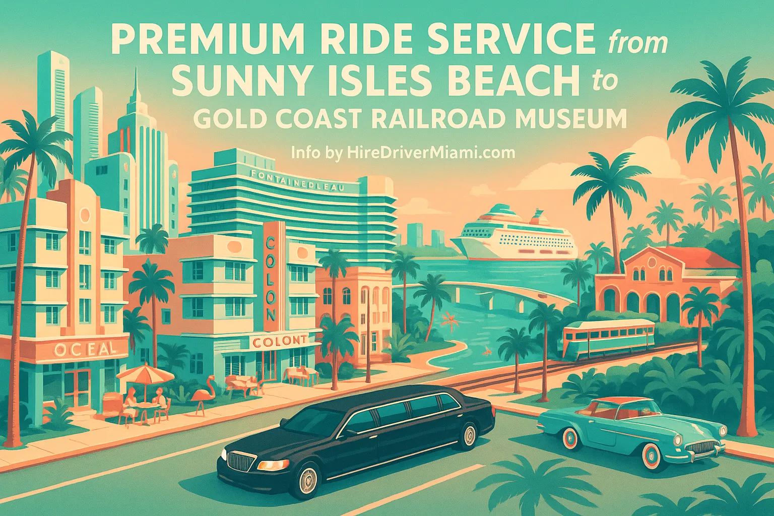 Premium Ride Service from Sunny Isles Beach to Gold Coast Railroad Museum