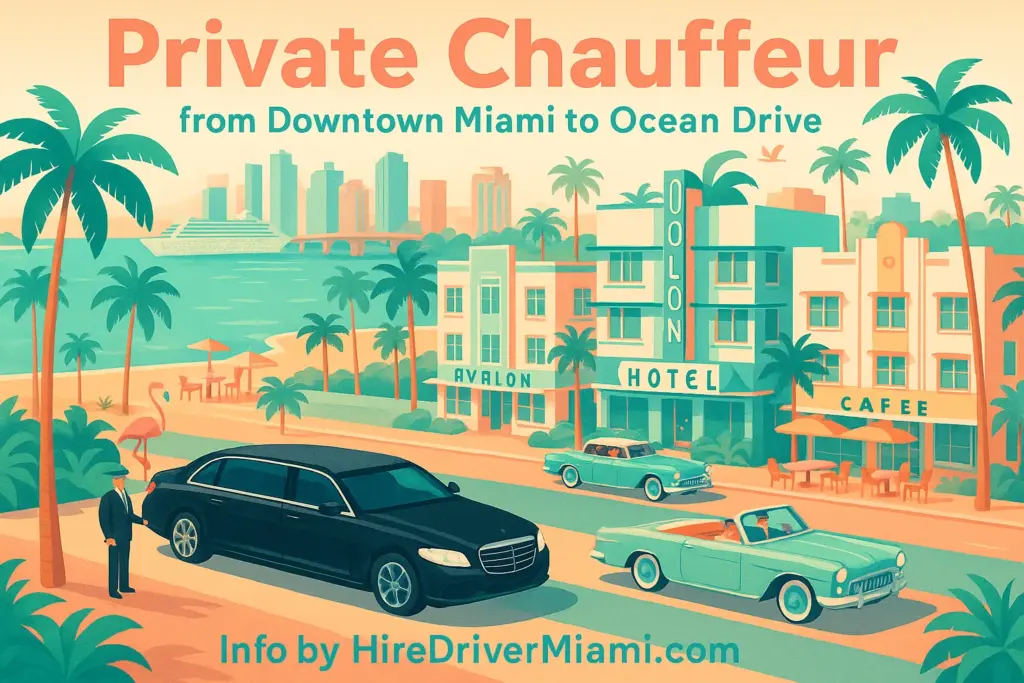 Private Chauffeur from Downtown Miami to Ocean Drive