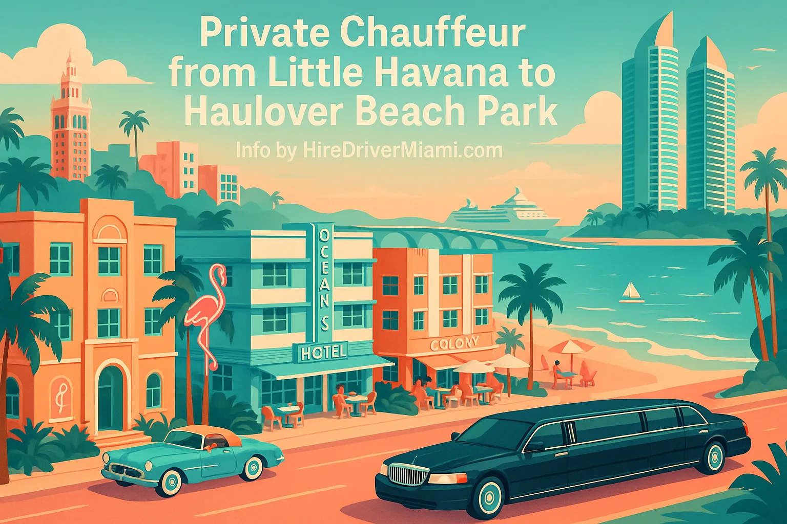 Private Chauffeur from Little Havana to Haulover Beach Park
