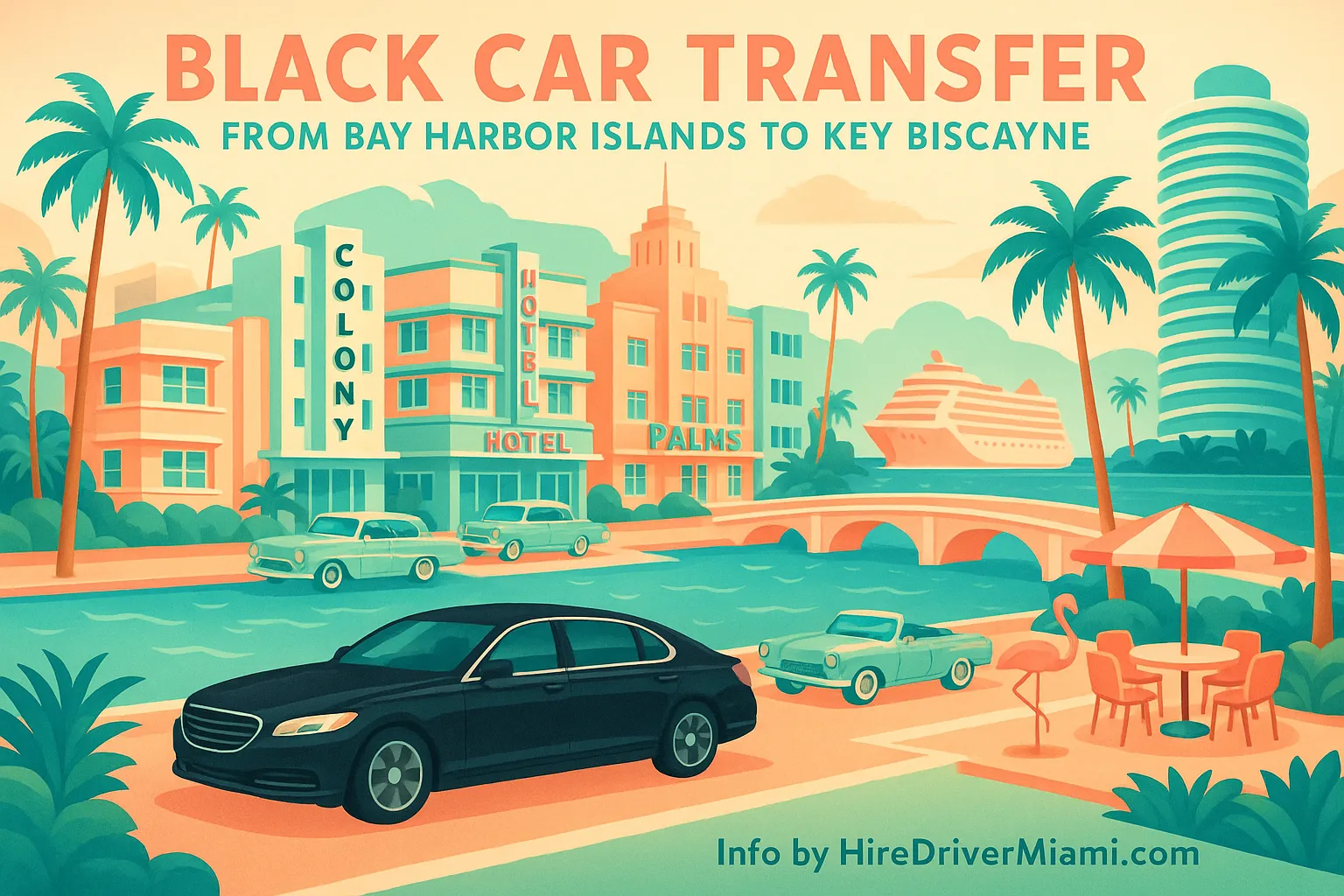 Black Car Transfer from Bay Harbor Islands to Key Biscayne