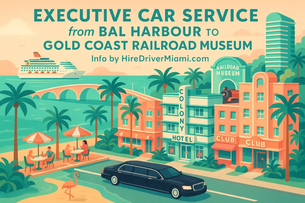 Executive Car Service from Bal Harbour to Gold Coast Railroad Museum