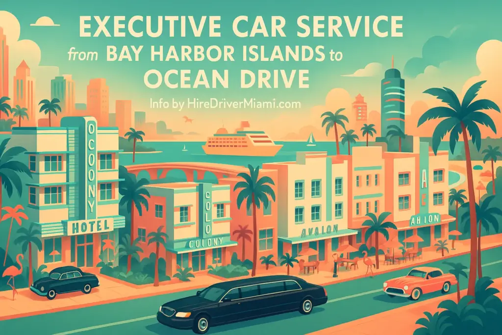 Executive Car Service from Bay Harbor Islands to Ocean Drive