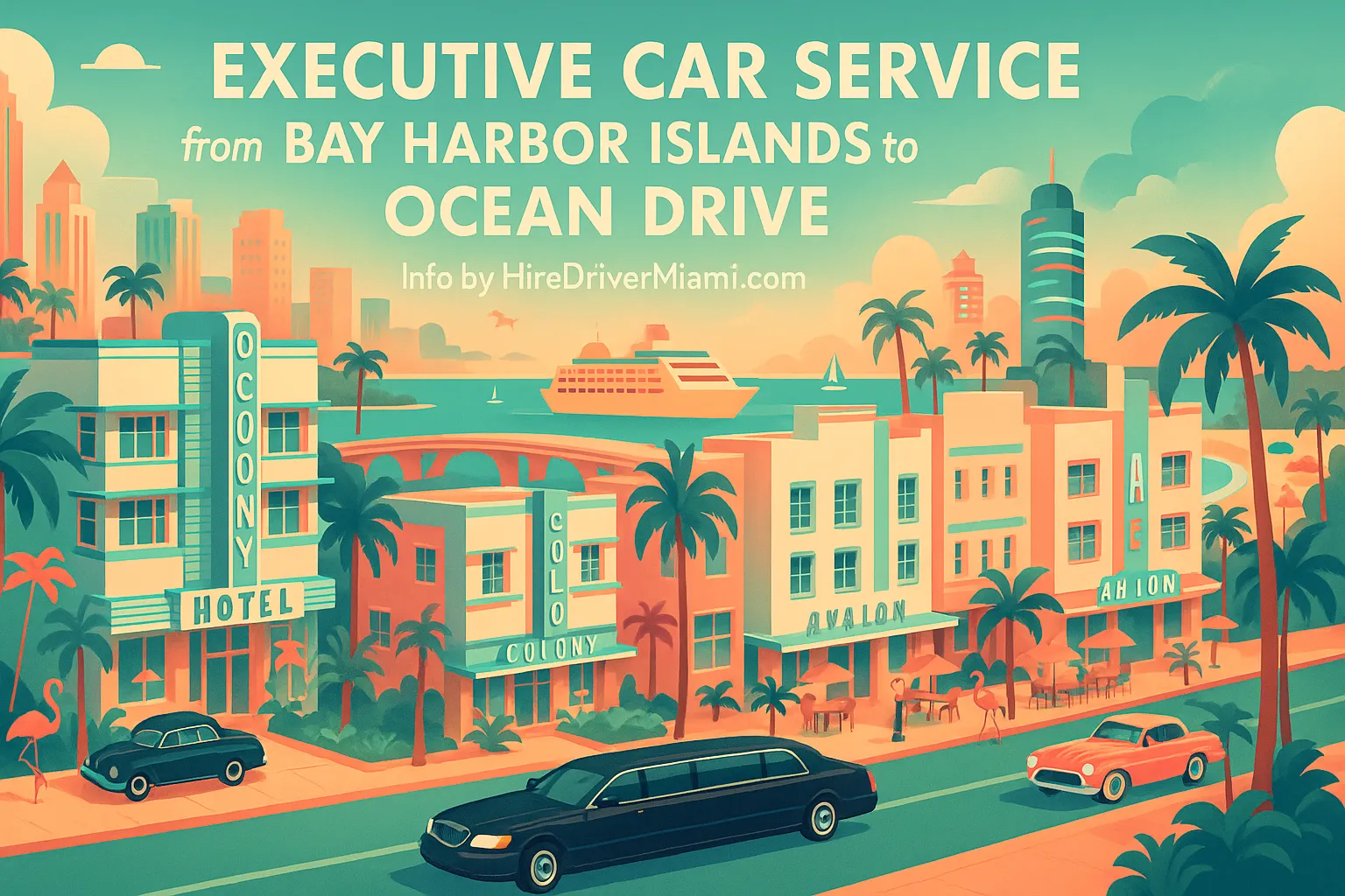 Executive Car Service from Bay Harbor Islands to Ocean Drive