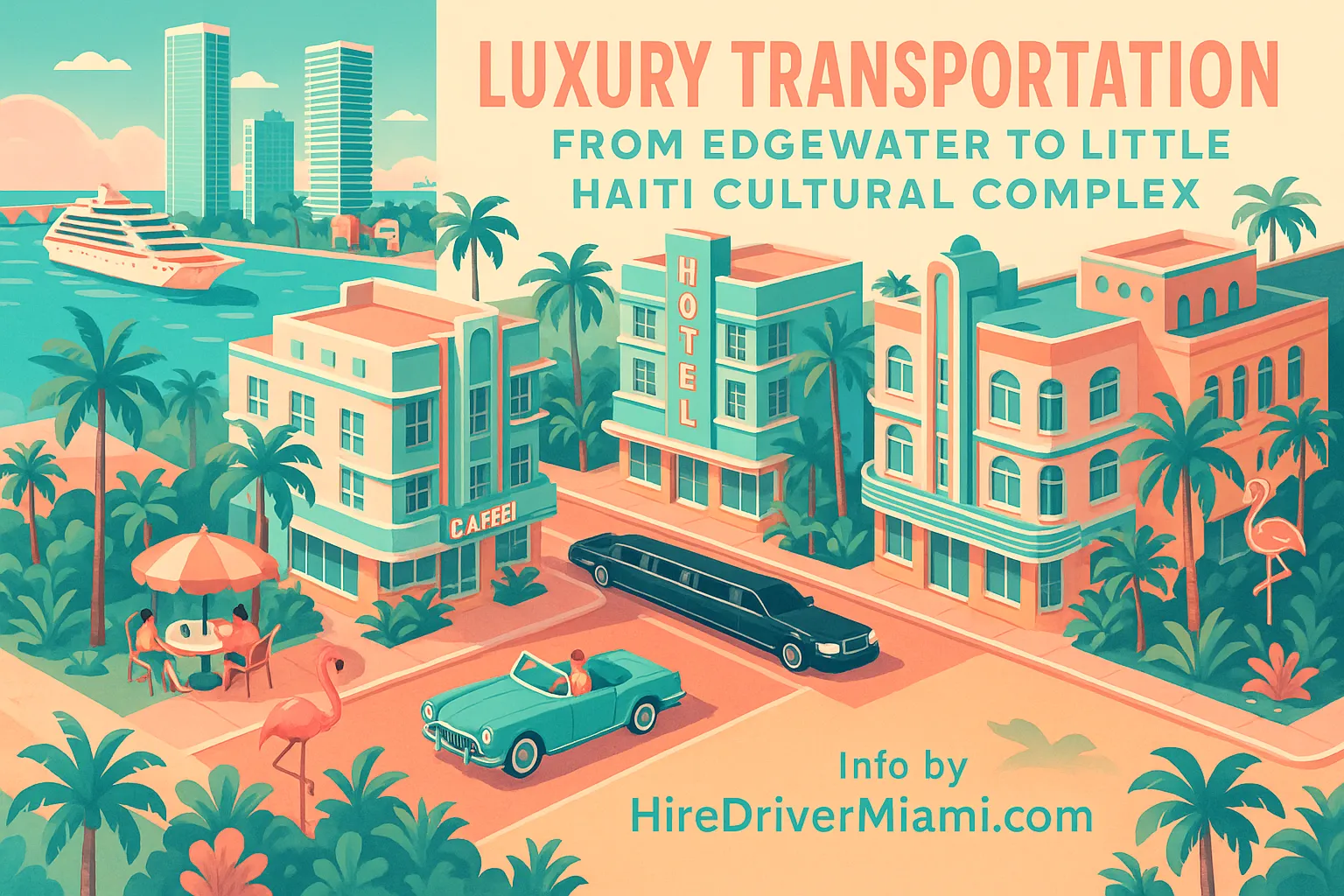 Luxury Transportation from Edgewater to Little Haiti Cultural Complex