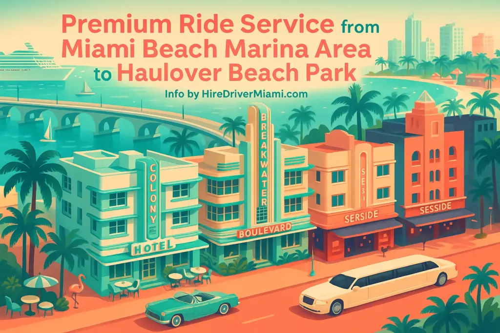 Premium Ride Service from Miami Beach Marina Area to Haulover Beach Park