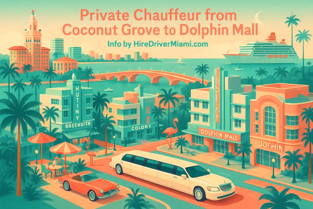Private Chauffeur from Coconut Grove to Dolphin Mall
