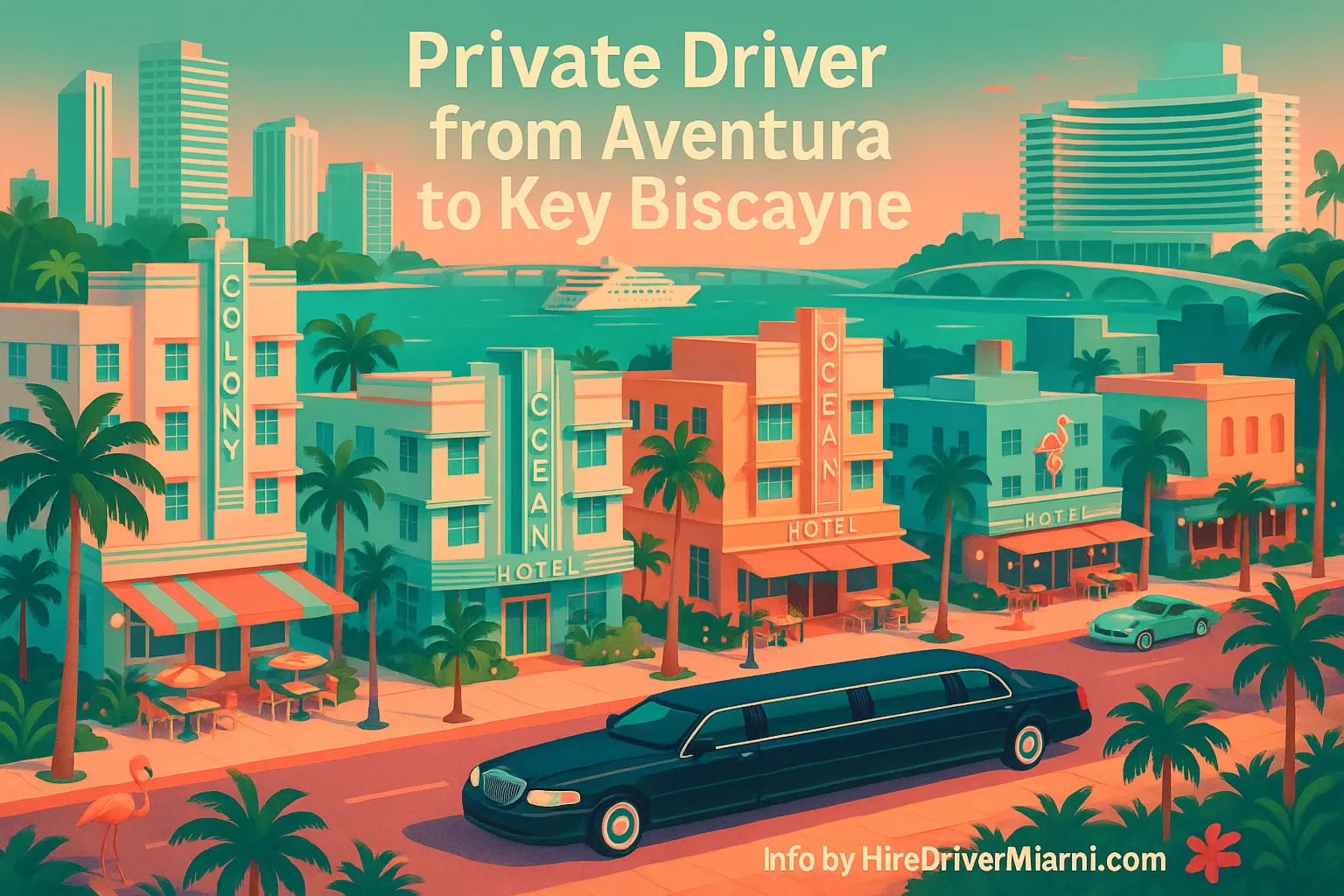 Private Driver from Aventura to Key Biscayne