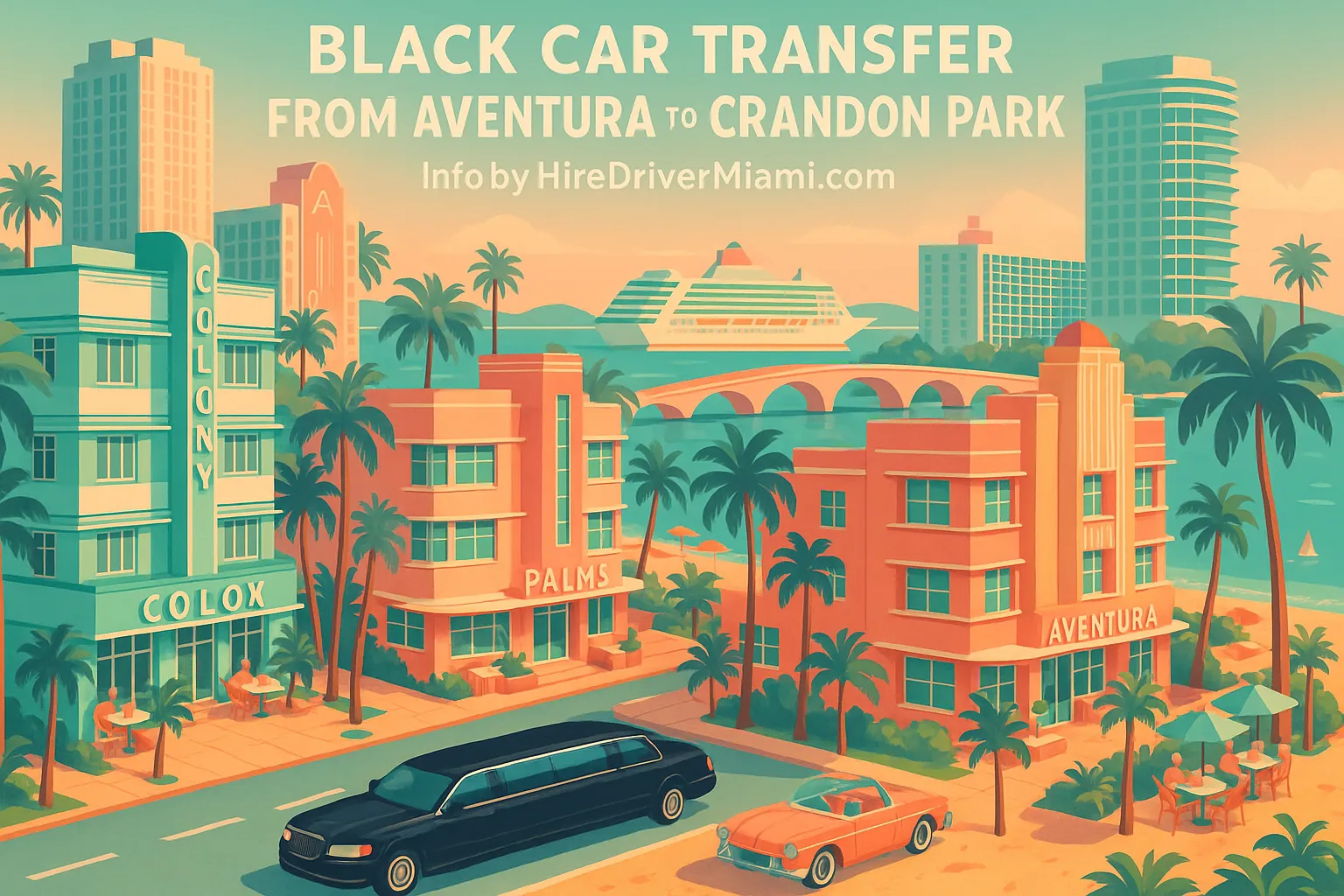Black Car Transfer from Aventura to Crandon Park