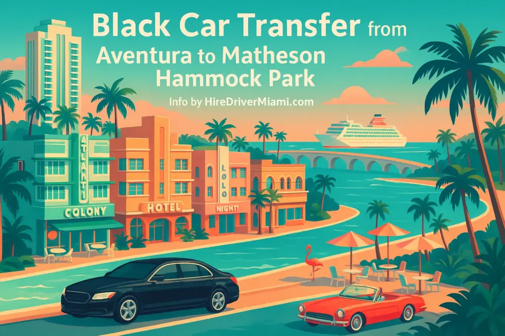 Black Car Transfer from Aventura to Matheson Hammock Park
