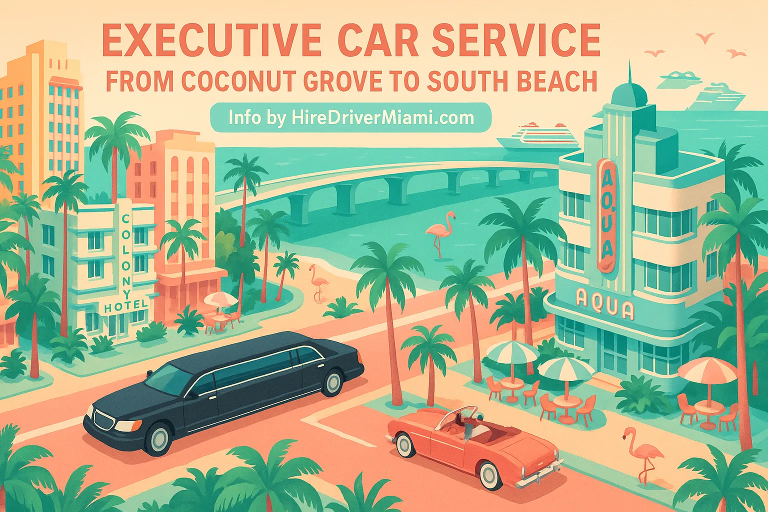 Executive Car Service from Coconut Grove to South Beach