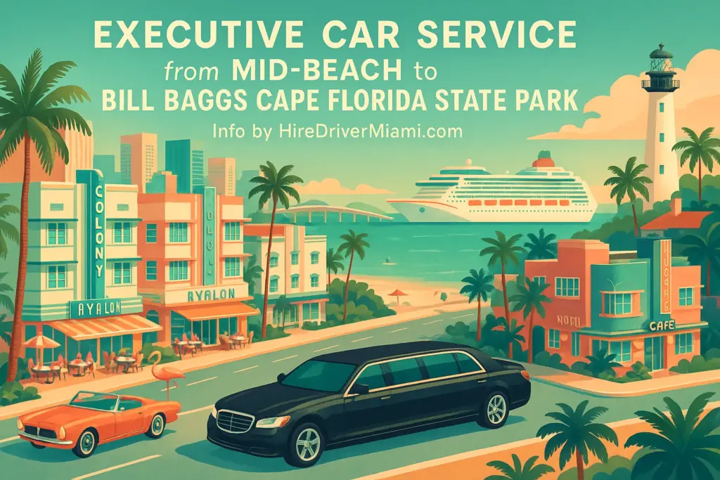 Executive Car Service from Mid-Beach to Bill Baggs Cape Florida State Park