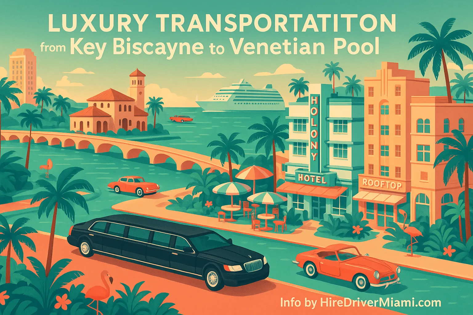 Luxury Transportation from Key Biscayne to Venetian Pool