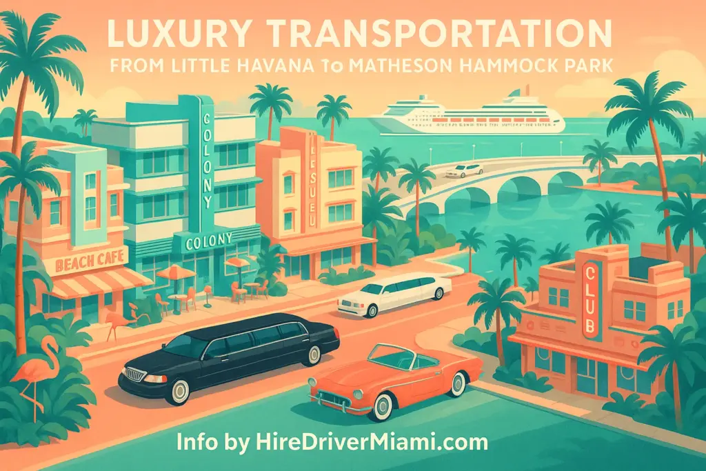 Luxury Transportation from Little Havana to Matheson Hammock Park