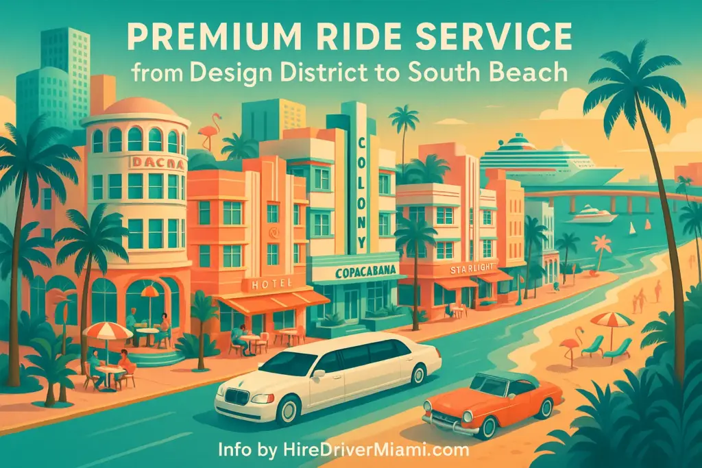 Premium Ride Service from Design District to South Beach