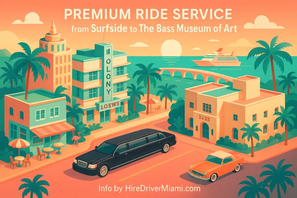 Premium Ride Service from Surfside to The Bass Museum of Art