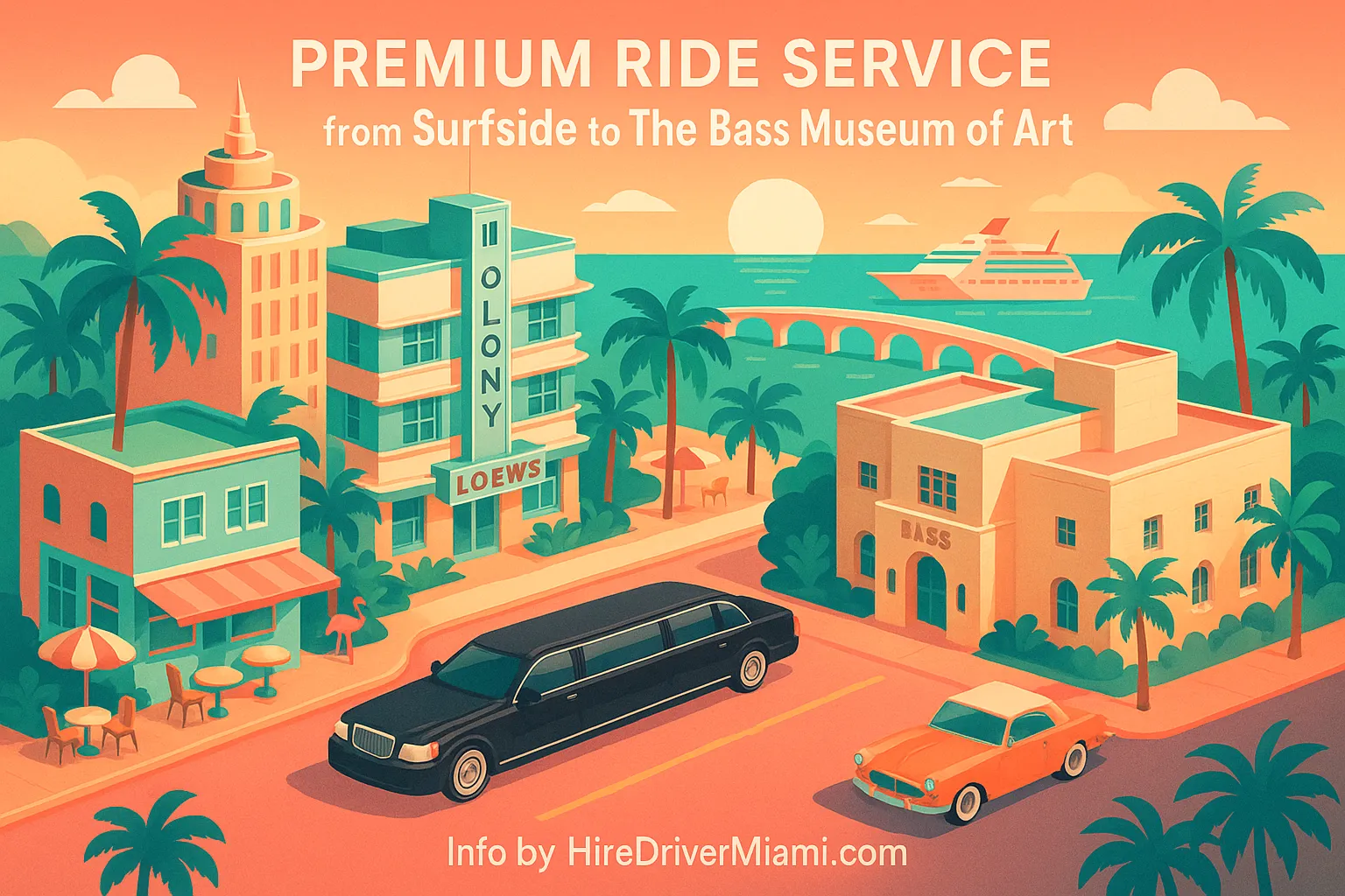 Premium Ride Service from Surfside to The Bass Museum of Art