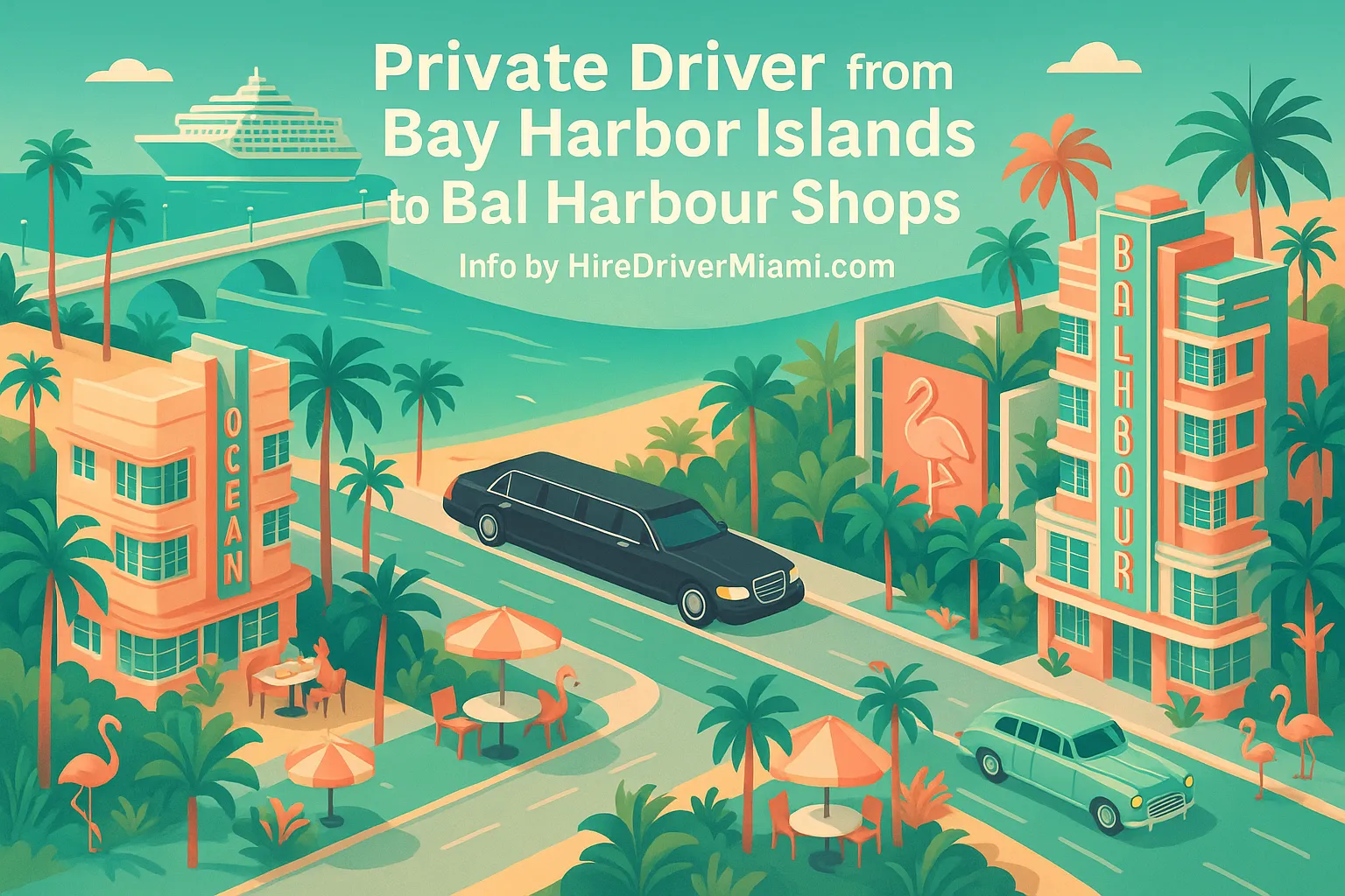 Private Driver from Bay Harbor Islands to Bal Harbour Shops