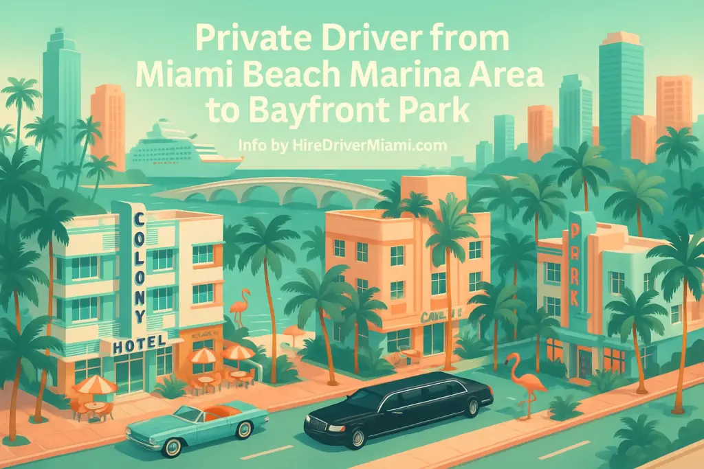 Private Driver from Miami Beach Marina Area to Bayfront Park