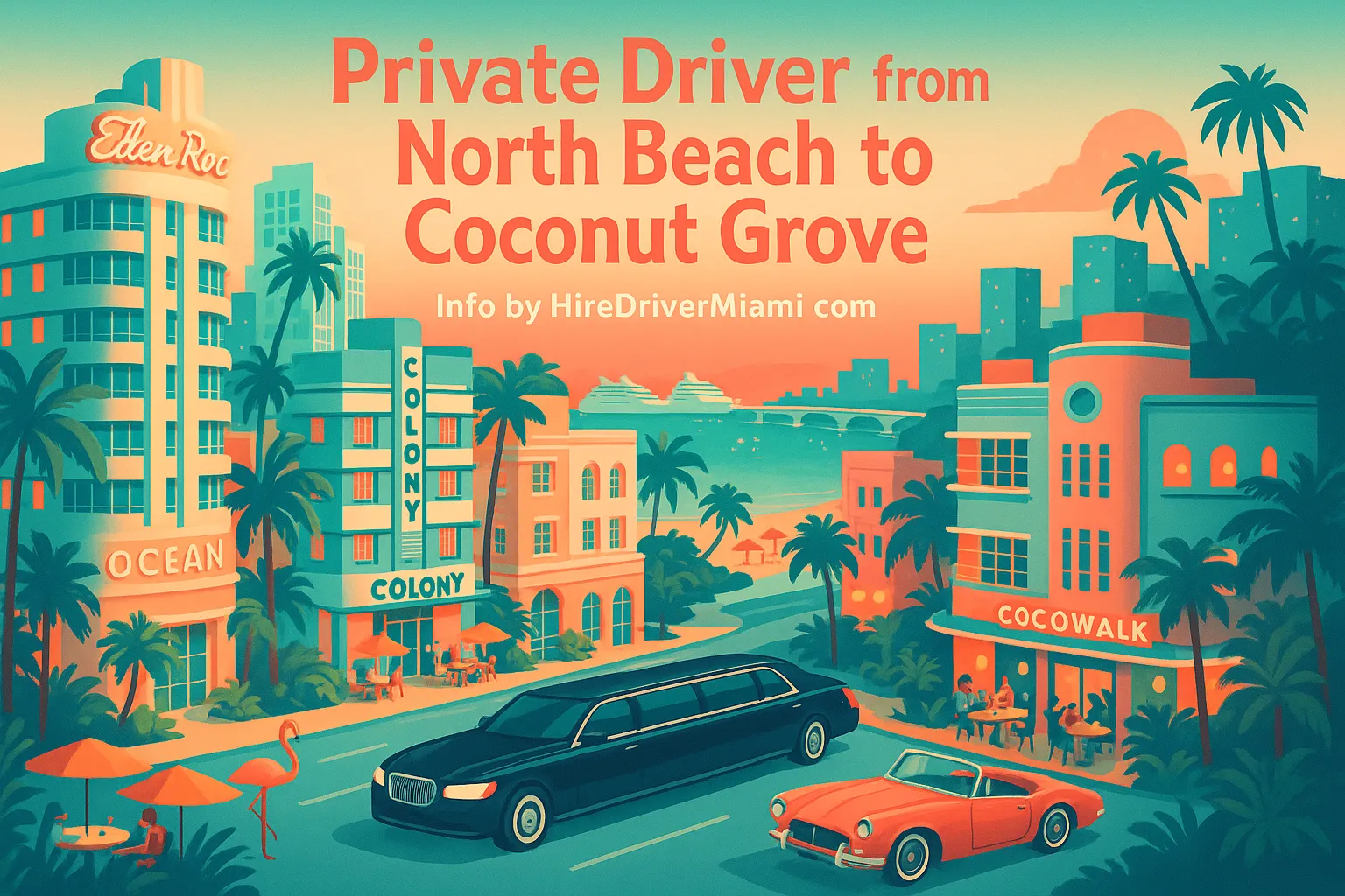 Private Driver from North Beach to Coconut Grove