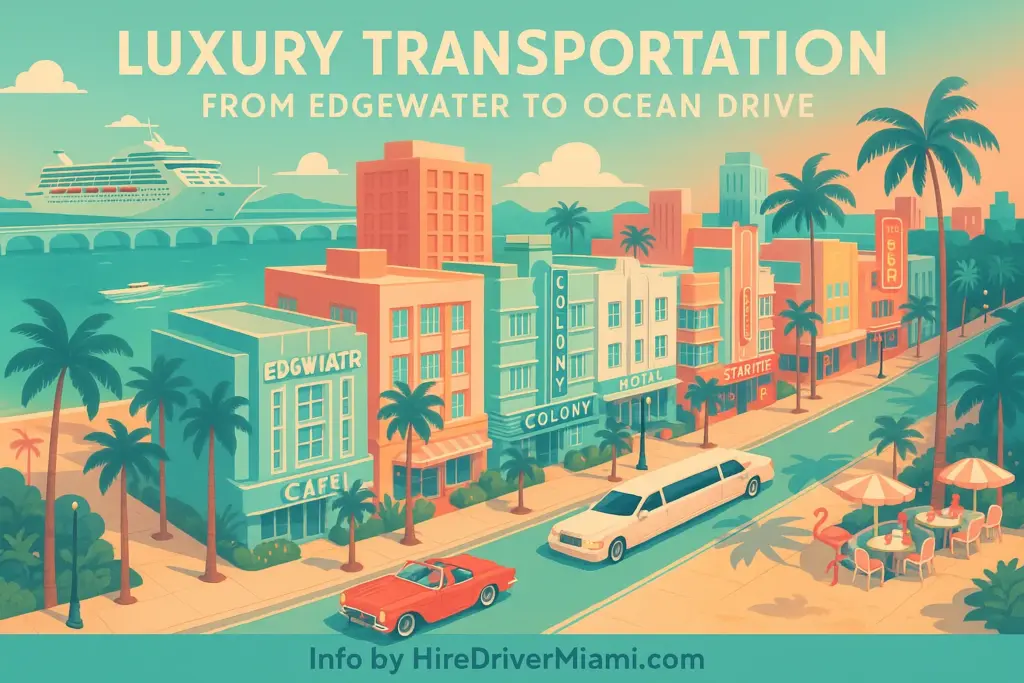 Luxury Transportation from Edgewater to Ocean Drive