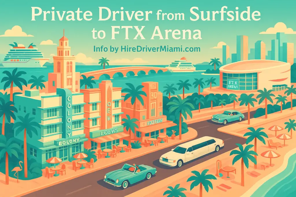 Private Driver from Surfside to FTX Arena